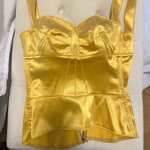 Vintage Dolce & Gabbana satin corset
